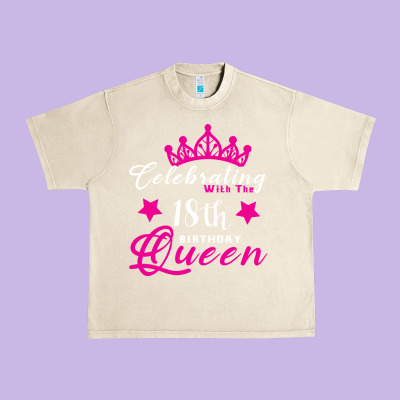 Celebrating With The 18th Birthday Queen Urban Heavy Tee Designed By Bettercallsaul