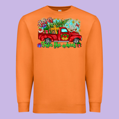 Jesus Take The Wheel Premium Sweatshirt Designed By Cowhidedigitalart