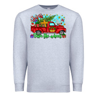 Heather Grey jesus take the wheel Premium Sweatshirt - CowhideDigitalArt