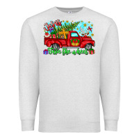 Oatmeal Heather jesus take the wheel Premium Sweatshirt - CowhideDigitalArt