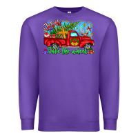 Purple jesus take the wheel Premium Sweatshirt - CowhideDigitalArt