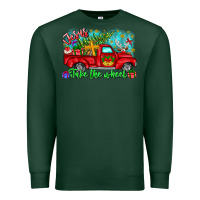 Sports Green jesus take the wheel Premium Sweatshirt - CowhideDigitalArt