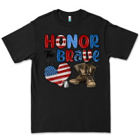 Black honor the brave Premium Tee - MaliasSmallBusiness