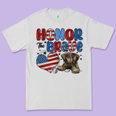 Honor The Brave Premium Tee Designed By Maliassmallbusiness