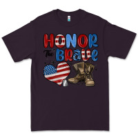Plum honor the brave Premium Tee - MaliasSmallBusiness