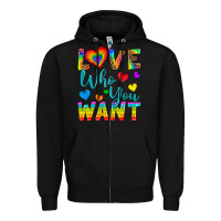 Black Western Love Who You Want Zipper Hoodie - BundleAndBundleShop