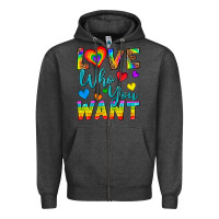 Charcoal Heather Western Love Who You Want Zipper Hoodie - BundleAndBundleShop