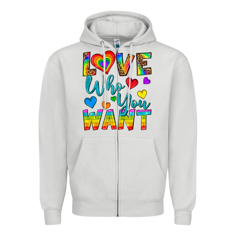 Western Love Who You Want Zipper Hoodie by BundleAndBundleShop | Teevron