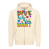 Sandshell Western Love Who You Want Zipper Hoodie - BundleAndBundleShop