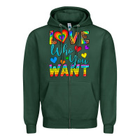 Sports Green Western Love Who You Want Zipper Hoodie - BundleAndBundleShop