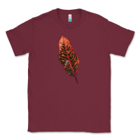 Burgundy croton leaf Classic Tee - LillyAllenDesigns