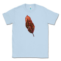 Dusty Blue croton leaf Classic Tee - LillyAllenDesigns