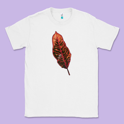 Croton Leaf Classic Tee Designed By Lillyallendesigns
