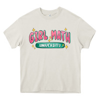 Cream girl math university Heavy Core Tee - MaliasSmallBusiness