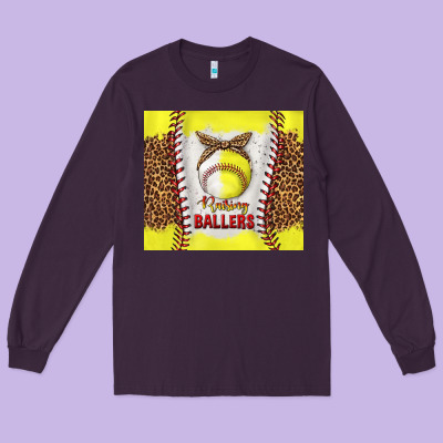 Raising Ballers With Baseball And Softball Leopard Tumbler Tbs Long Sleeve Tee Designed By Tumblerdesignbyshophia