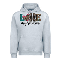 Heather Grey armed forces day love my soldier Urban Hoodie - Artiststas
