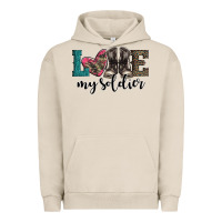 Pigment French Oak armed forces day love my soldier Urban Hoodie - Artiststas