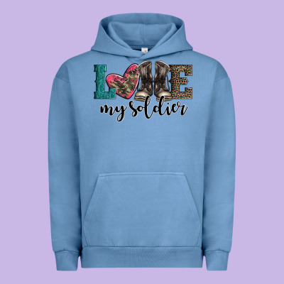 Armed Forces Day Love My Soldier Urban Hoodie Designed By Artiststas