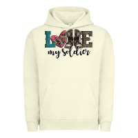 Pigment Pistachio armed forces day love my soldier Urban Hoodie - Artiststas