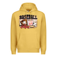 Antique Gold baseball vibes Premium Hoodie - FaDigitalArtStudio