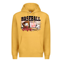 Mustard baseball vibes Premium Hoodie - FaDigitalArtStudio