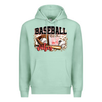 Seafoam baseball vibes Premium Hoodie - FaDigitalArtStudio