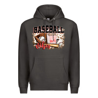 Smoke baseball vibes Premium Hoodie - FaDigitalArtStudio