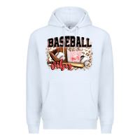 White baseball vibes Premium Hoodie - FaDigitalArtStudio