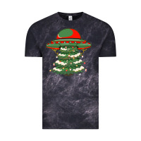 Cloud Black Ufo Christmas Pine Tree Vintage Tee - Bettercallsaul