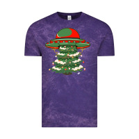 Cloud Purple Ufo Christmas Pine Tree Vintage Tee - Bettercallsaul