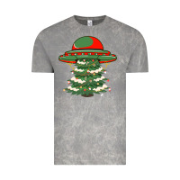 Cloud Rock Ufo Christmas Pine Tree Vintage Tee - Bettercallsaul
