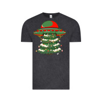 Vintage Black Ufo Christmas Pine Tree Vintage Tee - Bettercallsaul