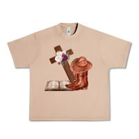 Burro Boots with Bible and cross Urban Heavy Tee - Bettercallsaul