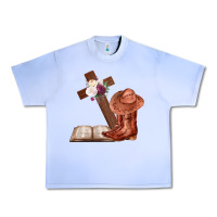 Grape Ice Boots with Bible and cross Urban Heavy Tee - Bettercallsaul
