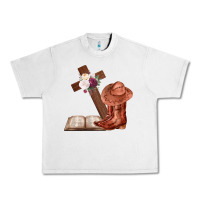 Lunar Rock Boots with Bible and cross Urban Heavy Tee - Bettercallsaul