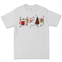 Dove Grey Cartoon Christmas Characters Premium Tee - MaliasSmallBusiness