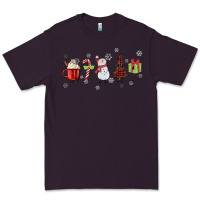 Plum Cartoon Christmas Characters Premium Tee - MaliasSmallBusiness