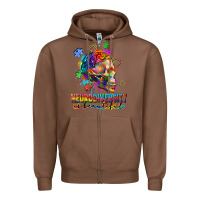 Chestnut Neurodiversity Is Beautiful Zipper Hoodie - FaDigitalArtStudio