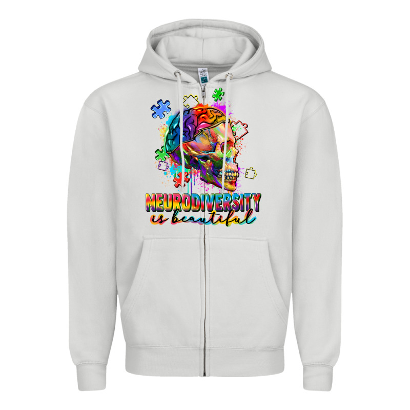 Neurodiversity Is Beautiful Zipper Hoodie by FaDigitalArtStudio | Teevron