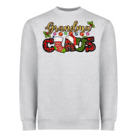 Grandma Claus With Christmas Gift Sock Mother's Heavyweight Sweatshirt | Teevron