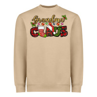 Mushroom Grandma claus with christmas gift sock mother's Heavyweight Sweatshirt - HowdyJamesFarm