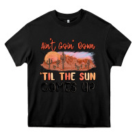 Black ain't goin' down 'til the sun comes up Heavy Core Tee - MaliasSmallBusiness