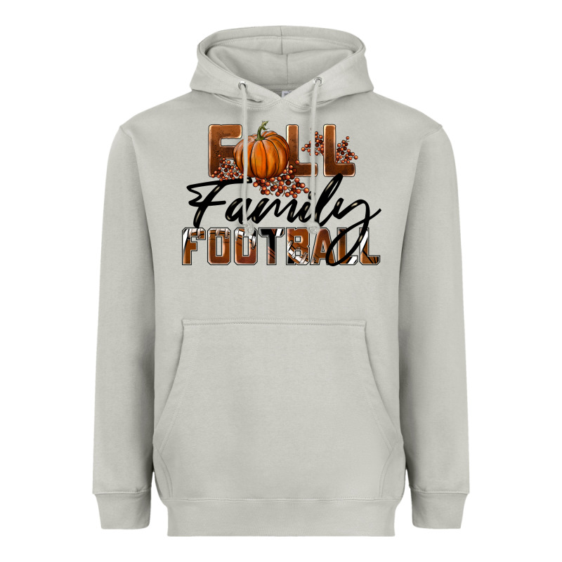 Fall Family Football Heavyweight Hoodie by LillyAllenDesigns | Teevron