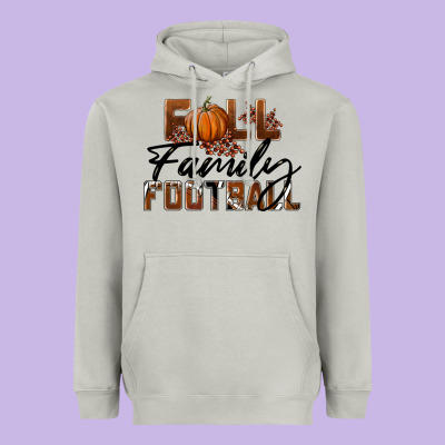 Fall Family Football Heavyweight Hoodie Designed By Lillyallendesigns