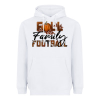 White Fall Family Football Heavyweight Hoodie - LillyAllenDesigns