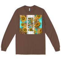 Chestnut western mother's day mimi with turquoise and sunflowers and leopard tu Long Sleeve Tee - TumblerDesignByShophia