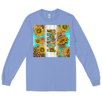 Colony Blue western mother's day mimi with turquoise and sunflowers and leopard tu Long Sleeve Tee - TumblerDesignByShophia