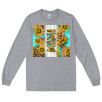 Heather Grey western mother's day mimi with turquoise and sunflowers and leopard tu Long Sleeve Tee - TumblerDesignByShophia