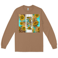 Toasted Coconut western mother's day mimi with turquoise and sunflowers and leopard tu Long Sleeve Tee - TumblerDesignByShophia