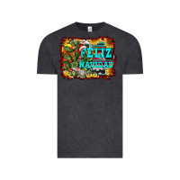 Vintage Black feliz navidad Vintage Tee - RanaPortraitStore